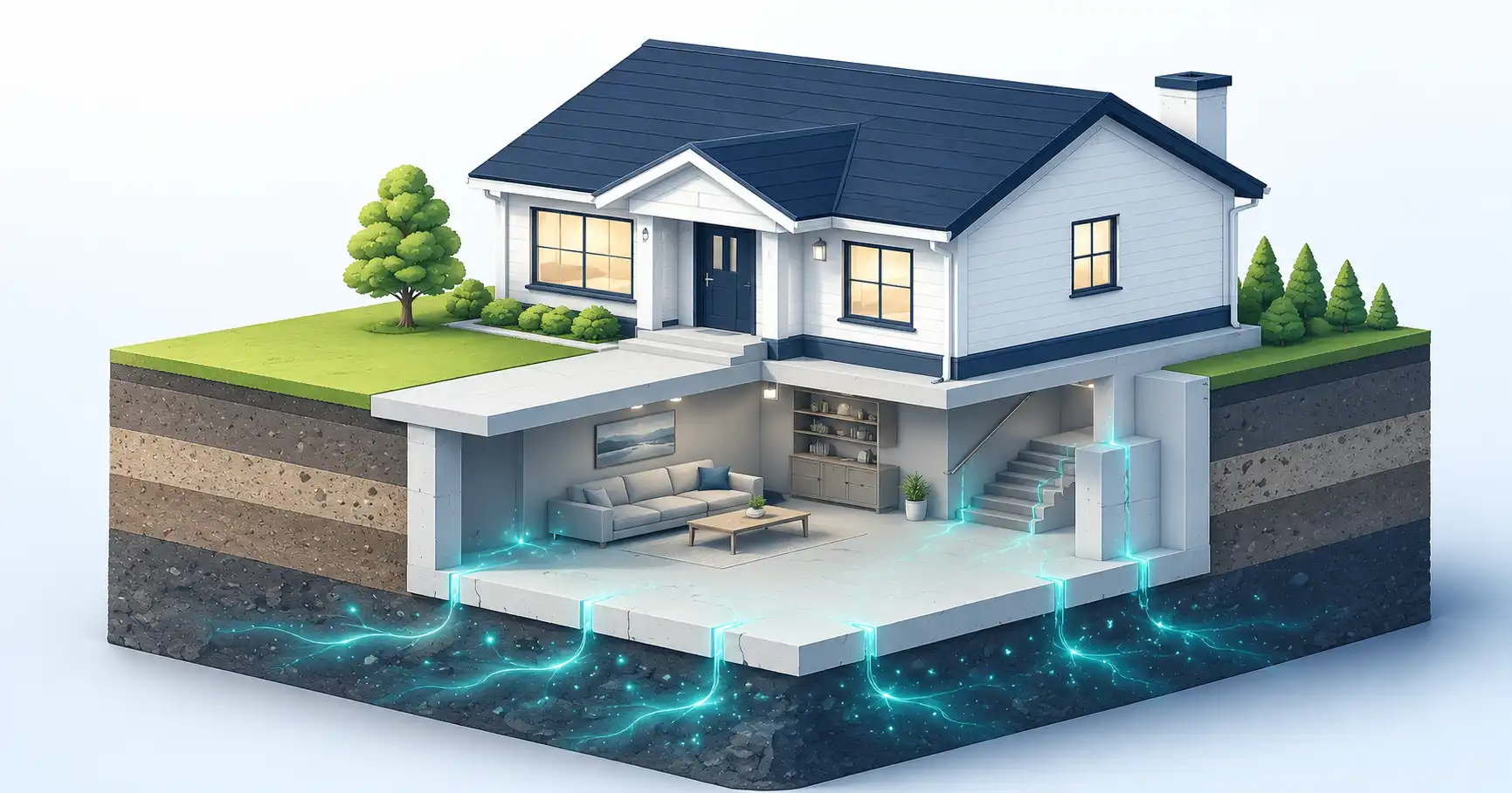 radon coming in through house